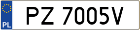 Trailer License Plate